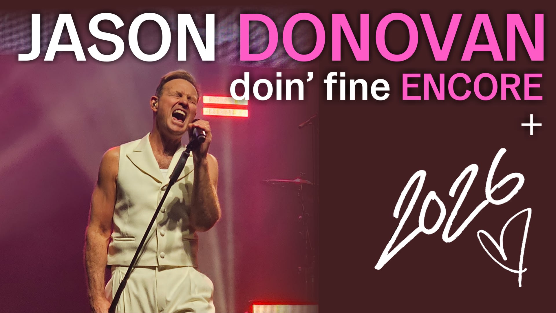 Jason Donovan at Leas Cliff Hall, Folkestone