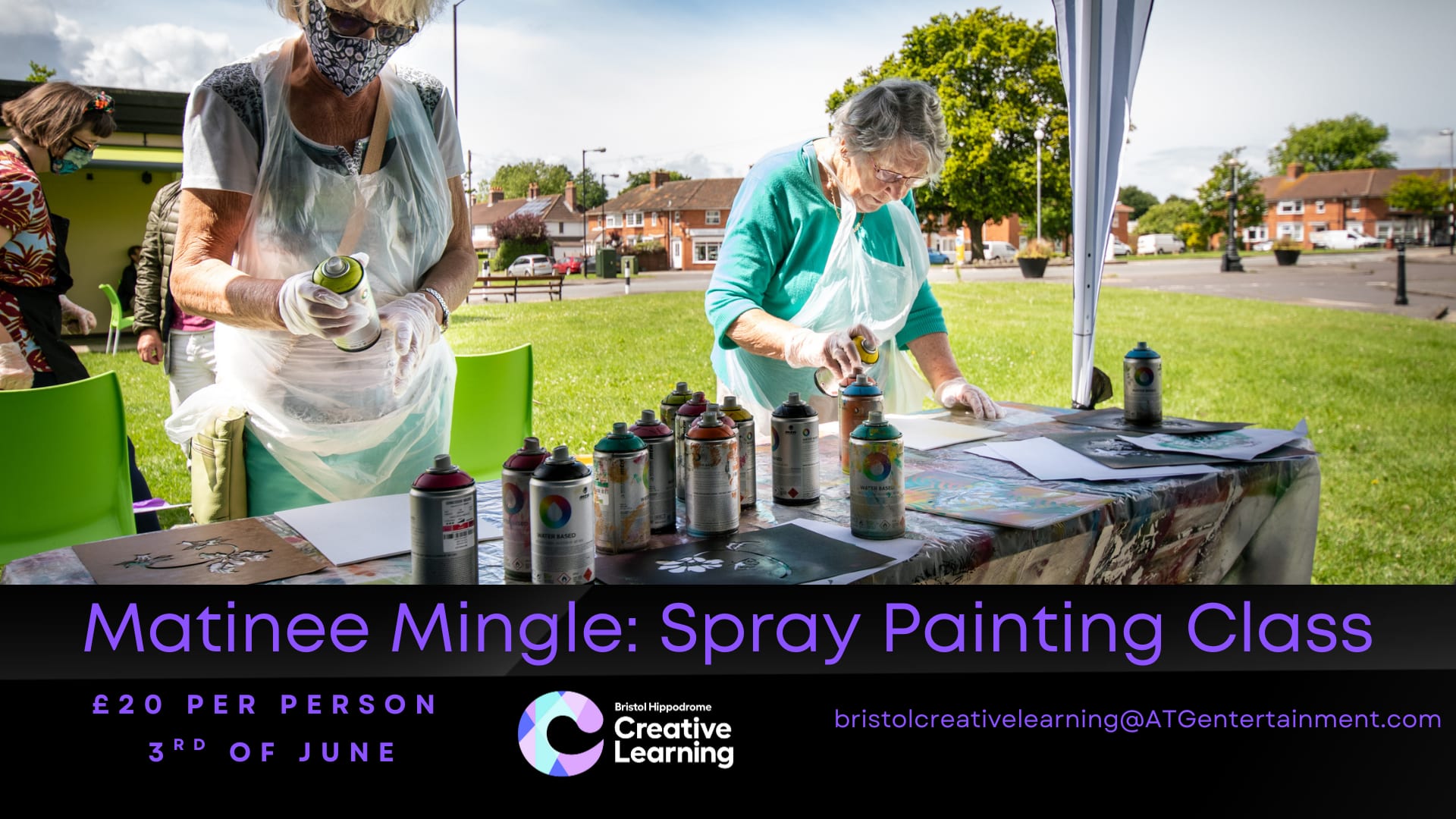 Matinee Mingle+: Spray Painting Class