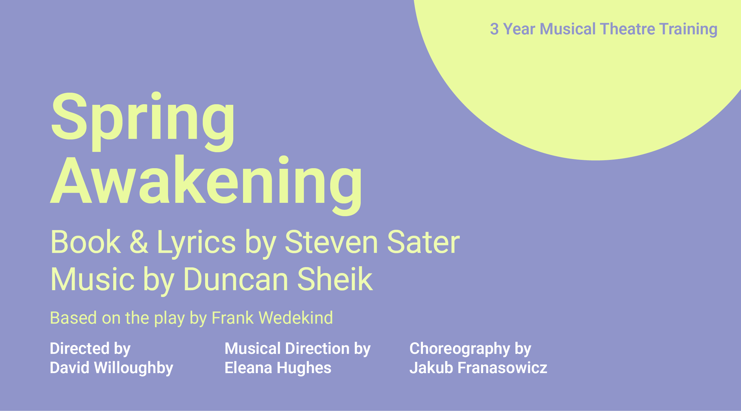 Italia Conti presents Spring Awakening