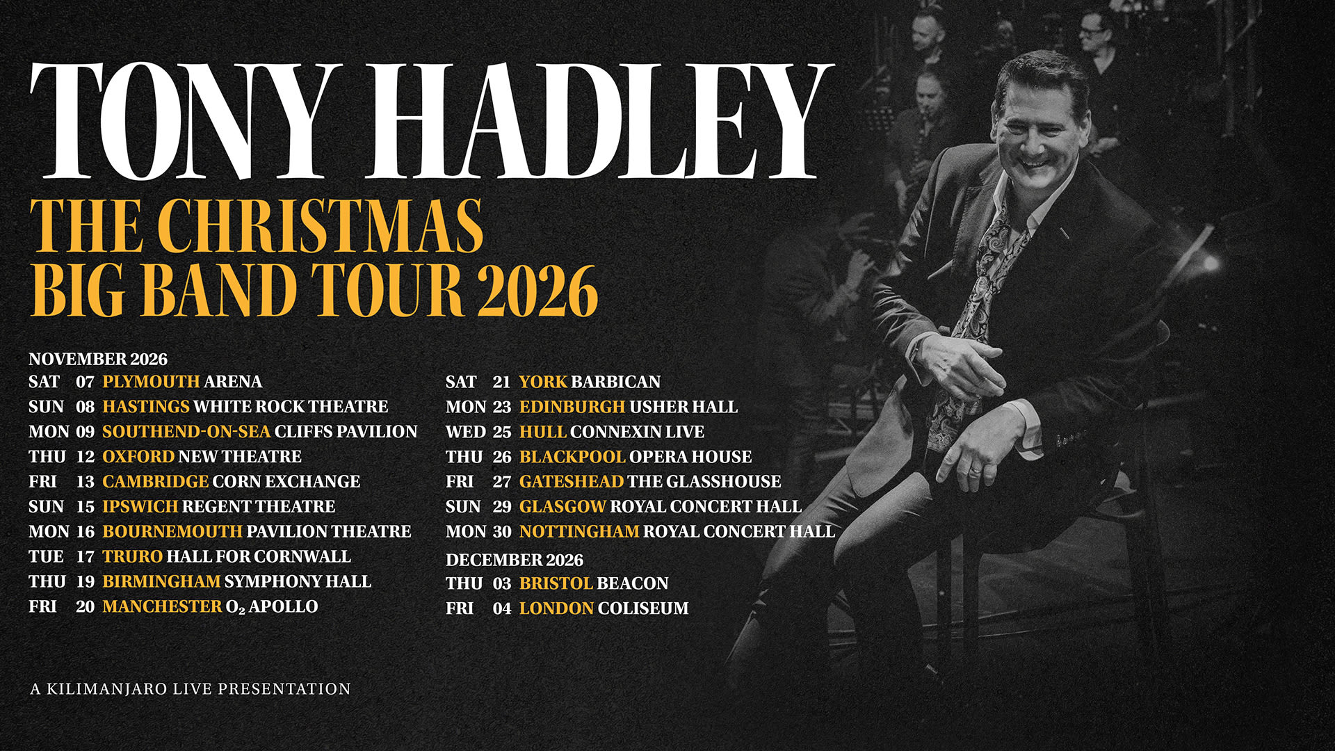 Tony Hadley - The Christmas Big Band Tour 2026