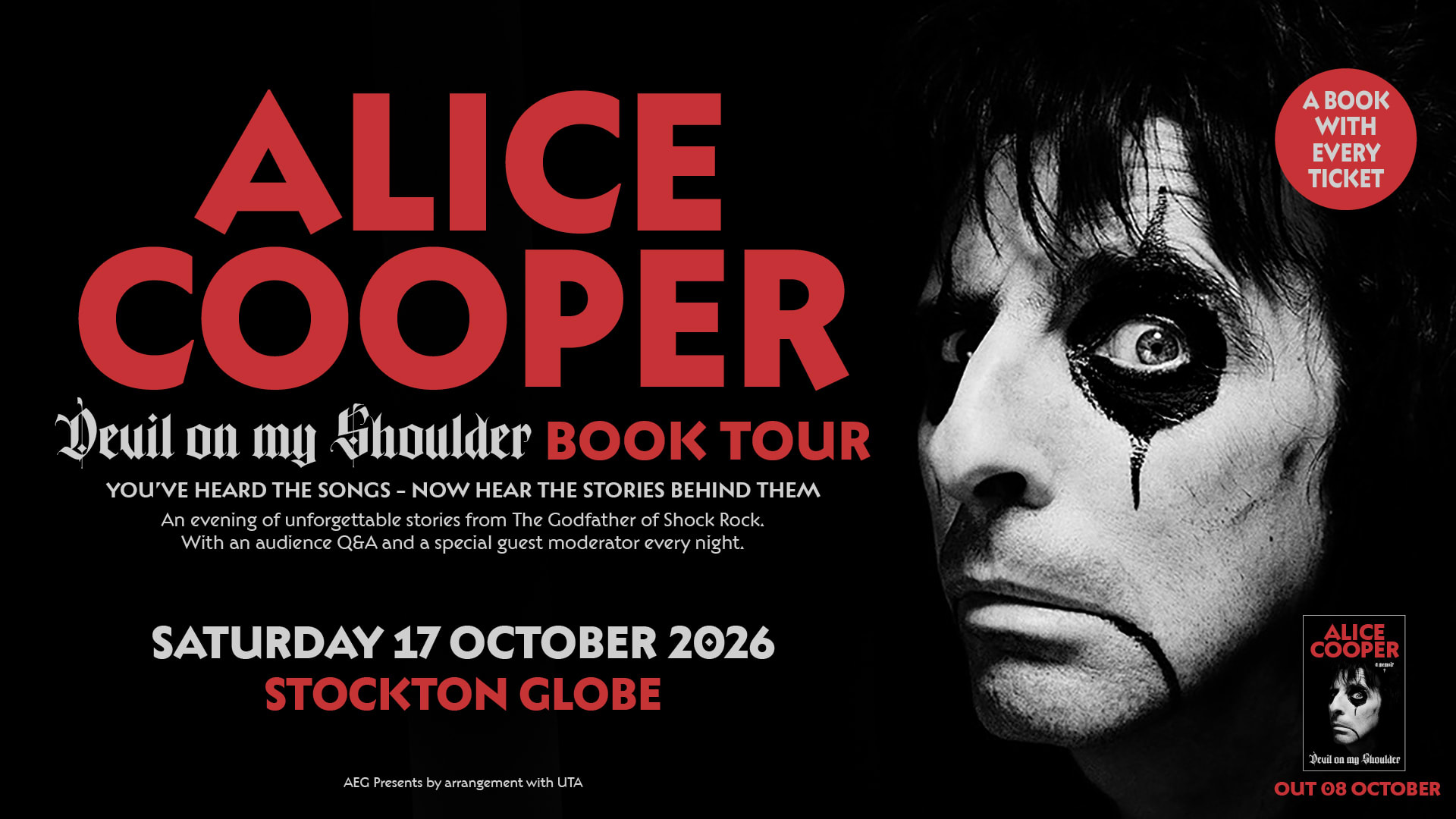 Alice Cooper: Devil on My Shoulder Book Tour