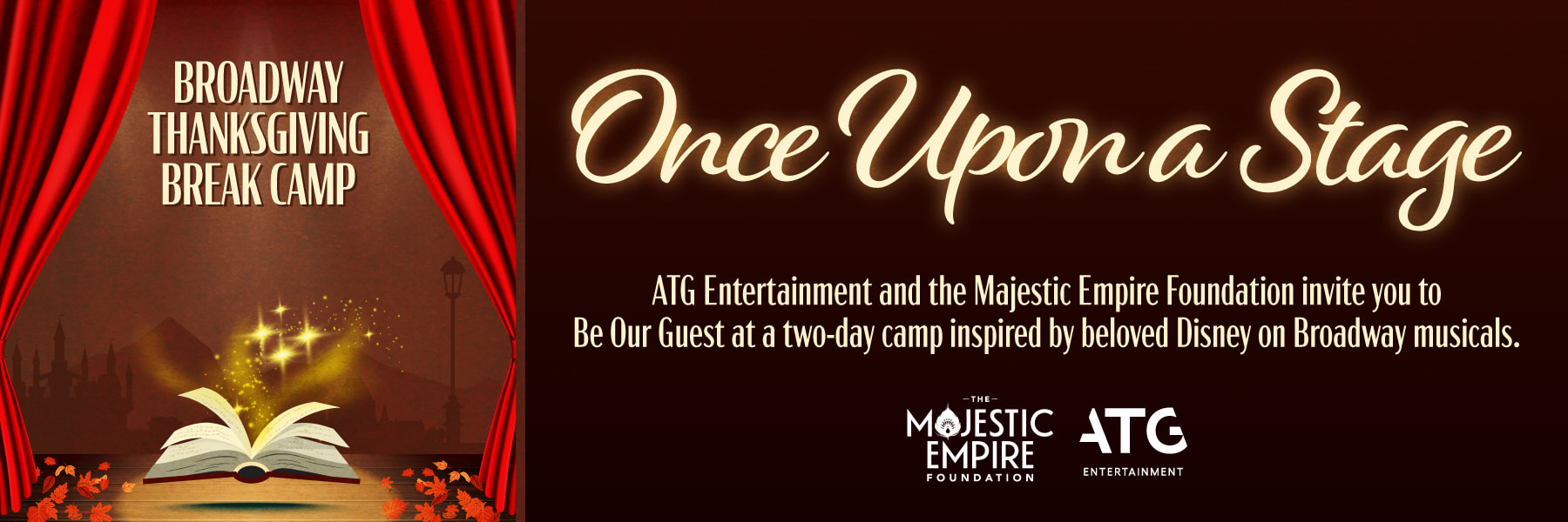 Broadway Thanksgiving Break Camp: Once Upon a Stage