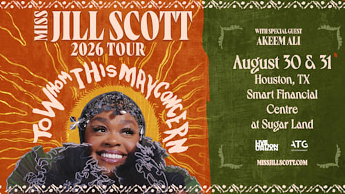 Jill Scott | Smart Financial Centre, Sugar Land | Official ATG Tickets