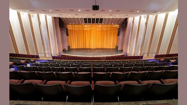 Interior - facing the stage of the Mahalia Jackson Theater 