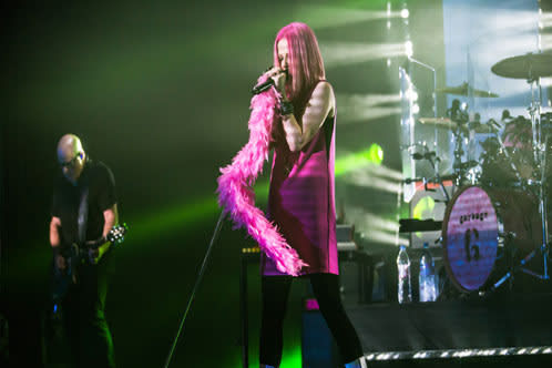 person with pink dress and scarf