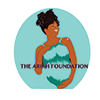 A teal logo for The Ariah Foundation.