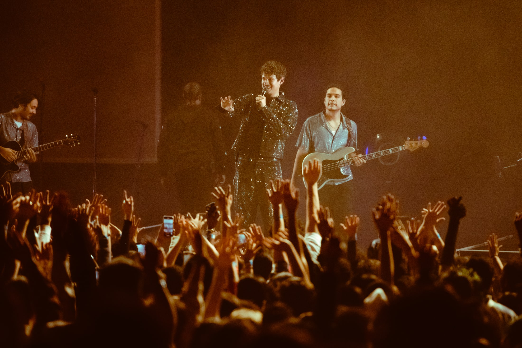 Omar Apollo event with audience