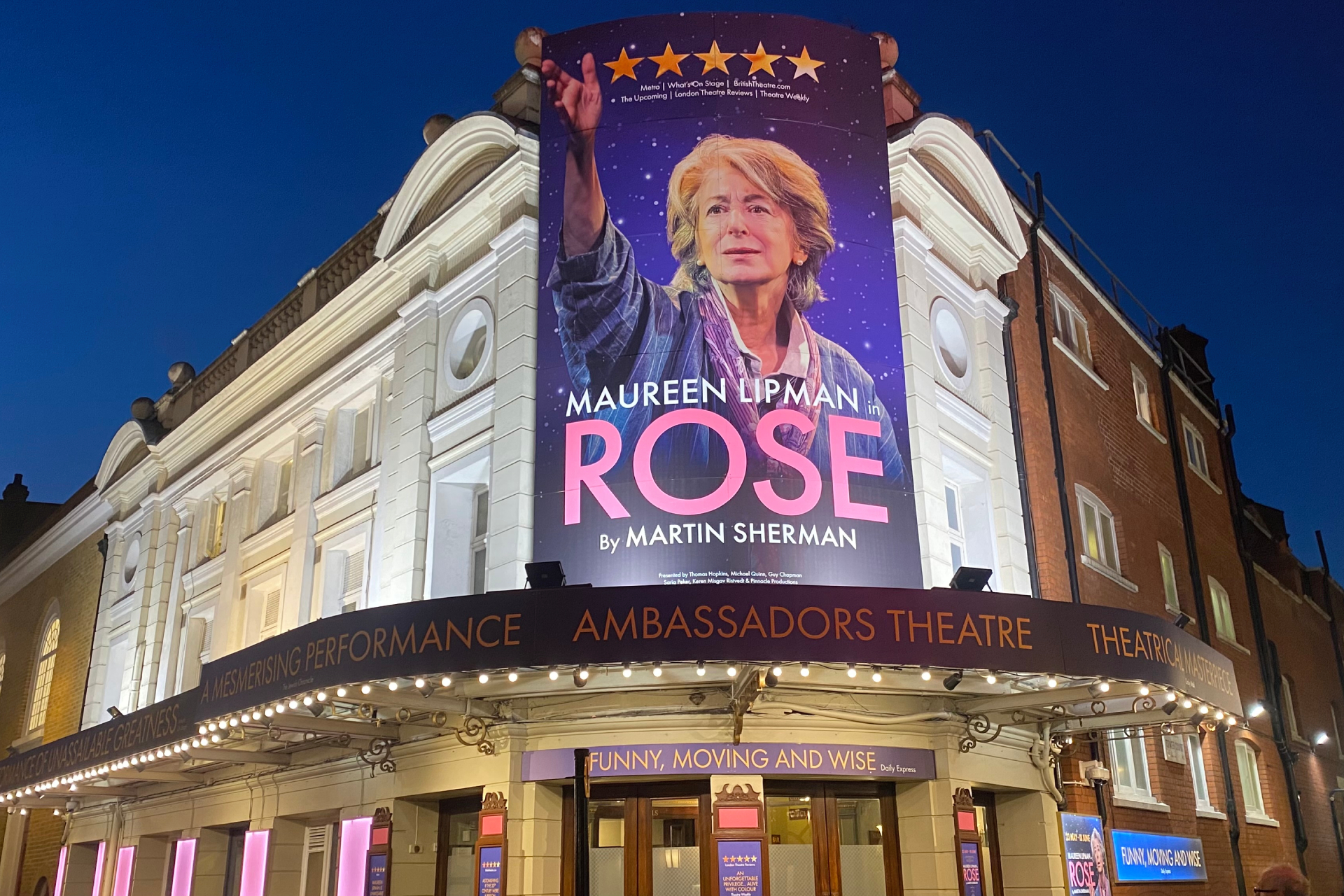 Ambassadors Theatre Box Office, Buy Tickets Online