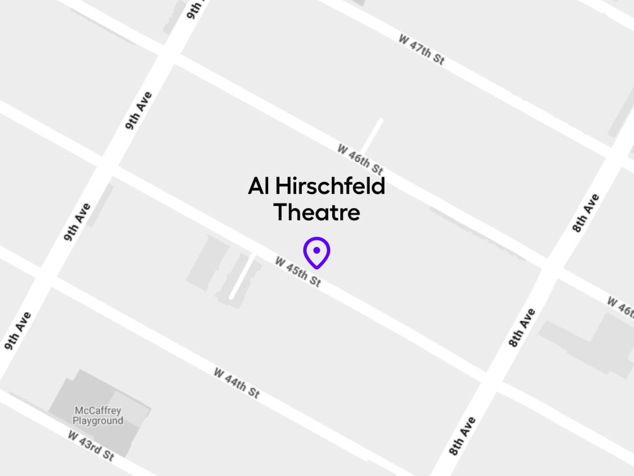 Visitor Information for The Al Hirschfeld Theatre | Directions