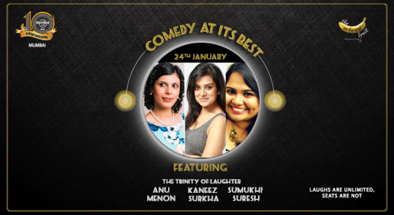 Kaneez Surkha, Sumukhi Suresh & Anu Menon (Lola Kutty) live!