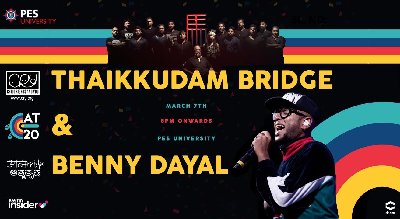 Thaikkudam Bridge and Benny Dayal Live at Aatmatrisha 2020
