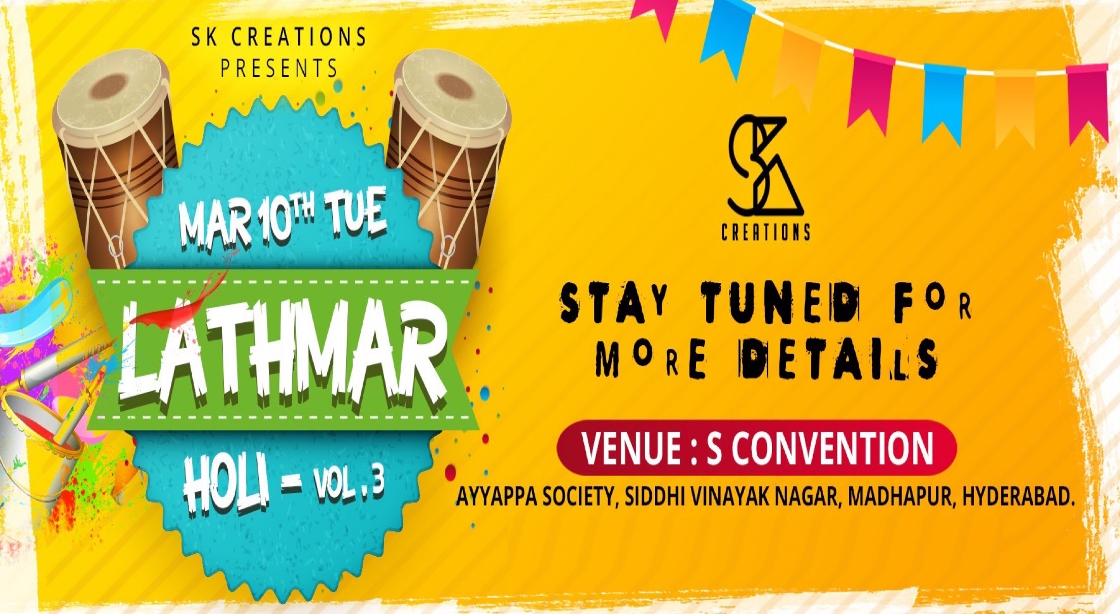 LATHMAR HOLI VOL.3 (Hyderabads biggest holi event)