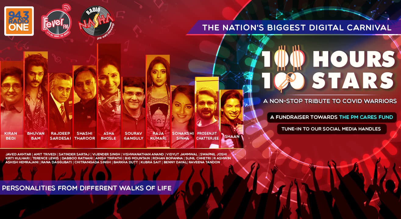 Fever Network presents 100 Hours, 100 Stars – The Nation’s Biggest Digital Carnival