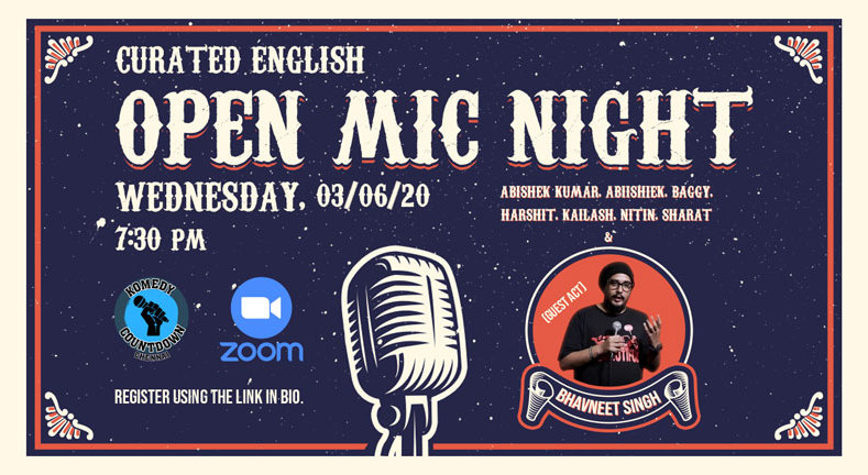 Curated English Open Mic Night