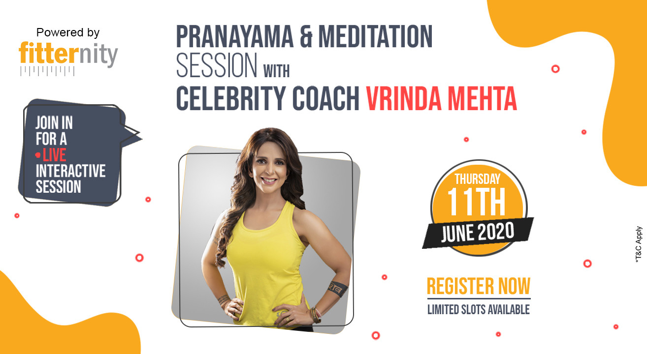 Pranayama & Meditation with Celebrity Coach Vrinda Mehta Powered by Fitternity