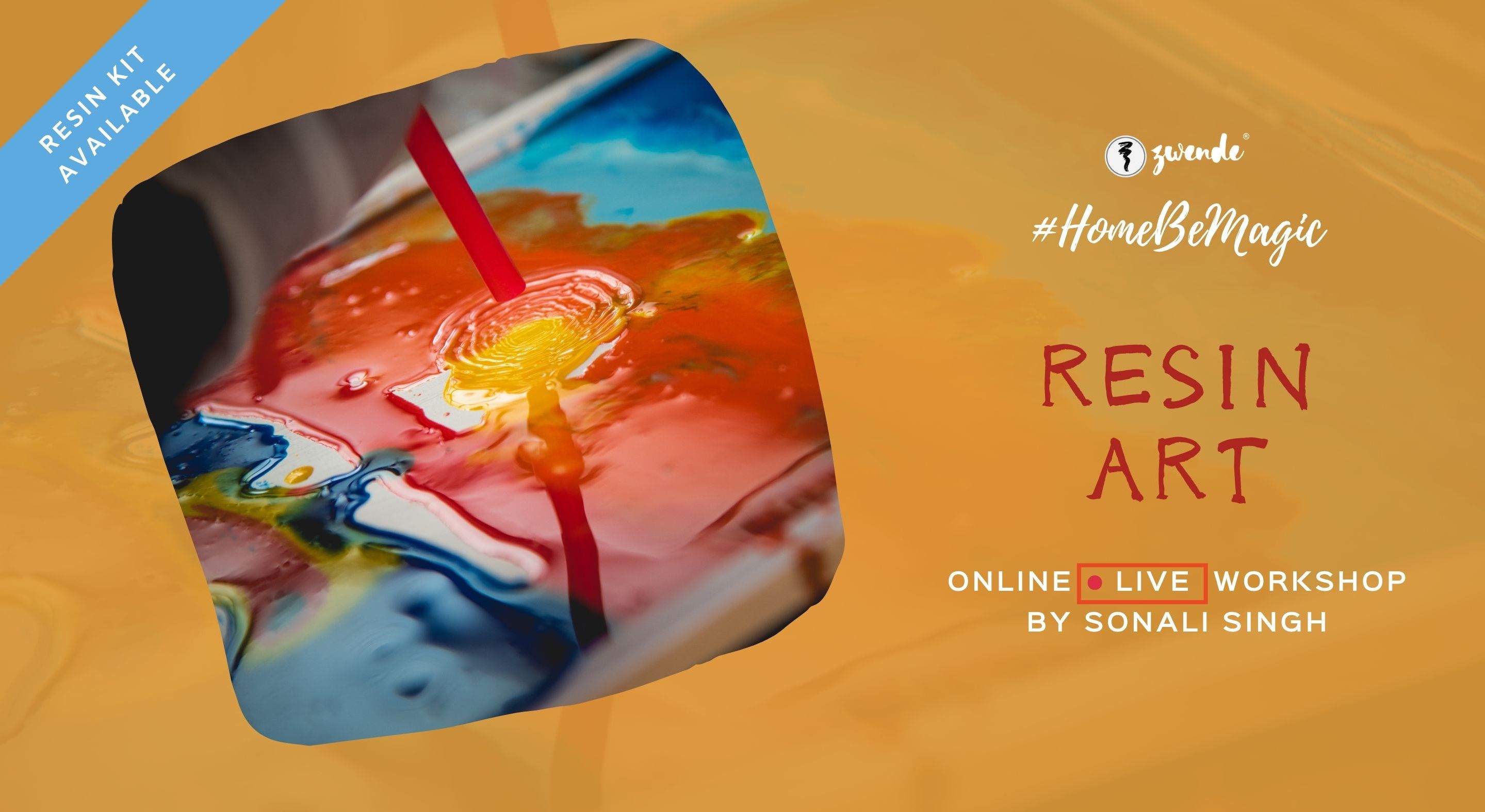 Resin Art [Online Live Masterclass – Materials Kit Available]