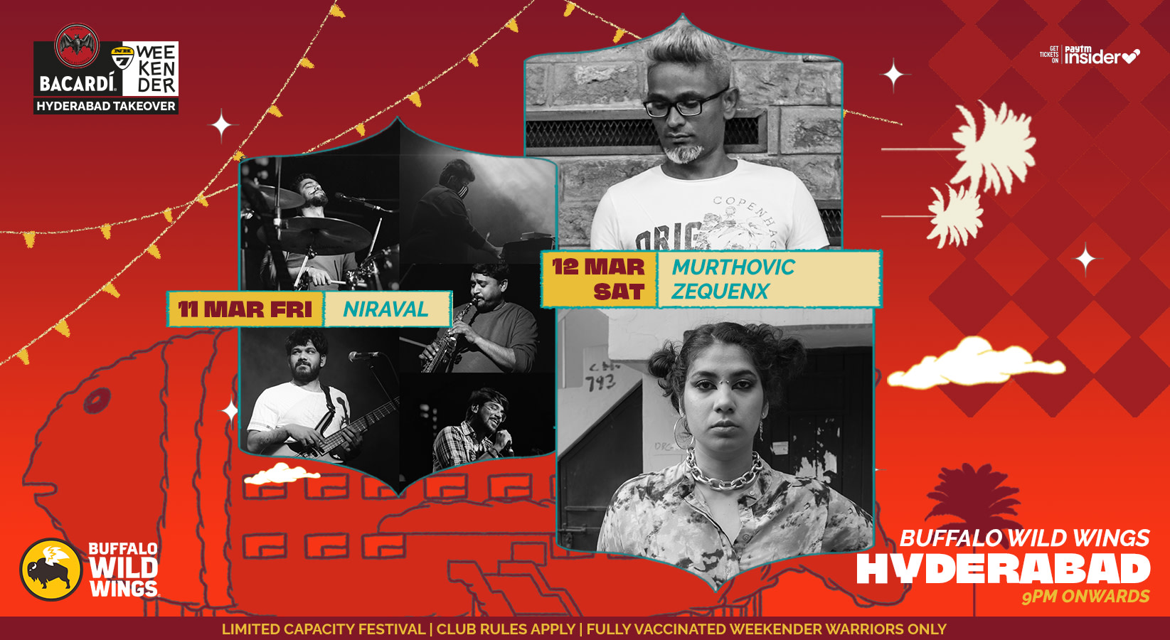 BACARDÍ NH7 WEEKENDER HYDERABAD TAKEOVER @ BUFFALO WILD WINGS