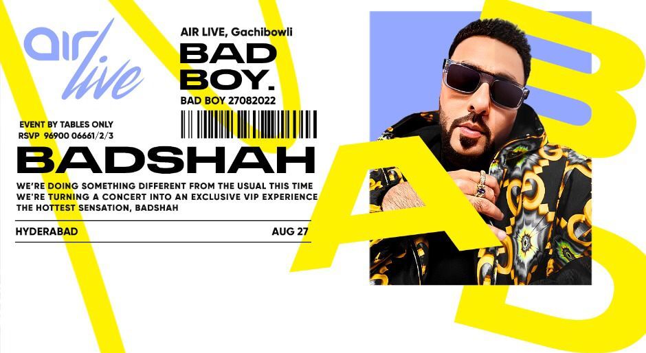 BADSHAH LIVE @ Air Live Gachibowli