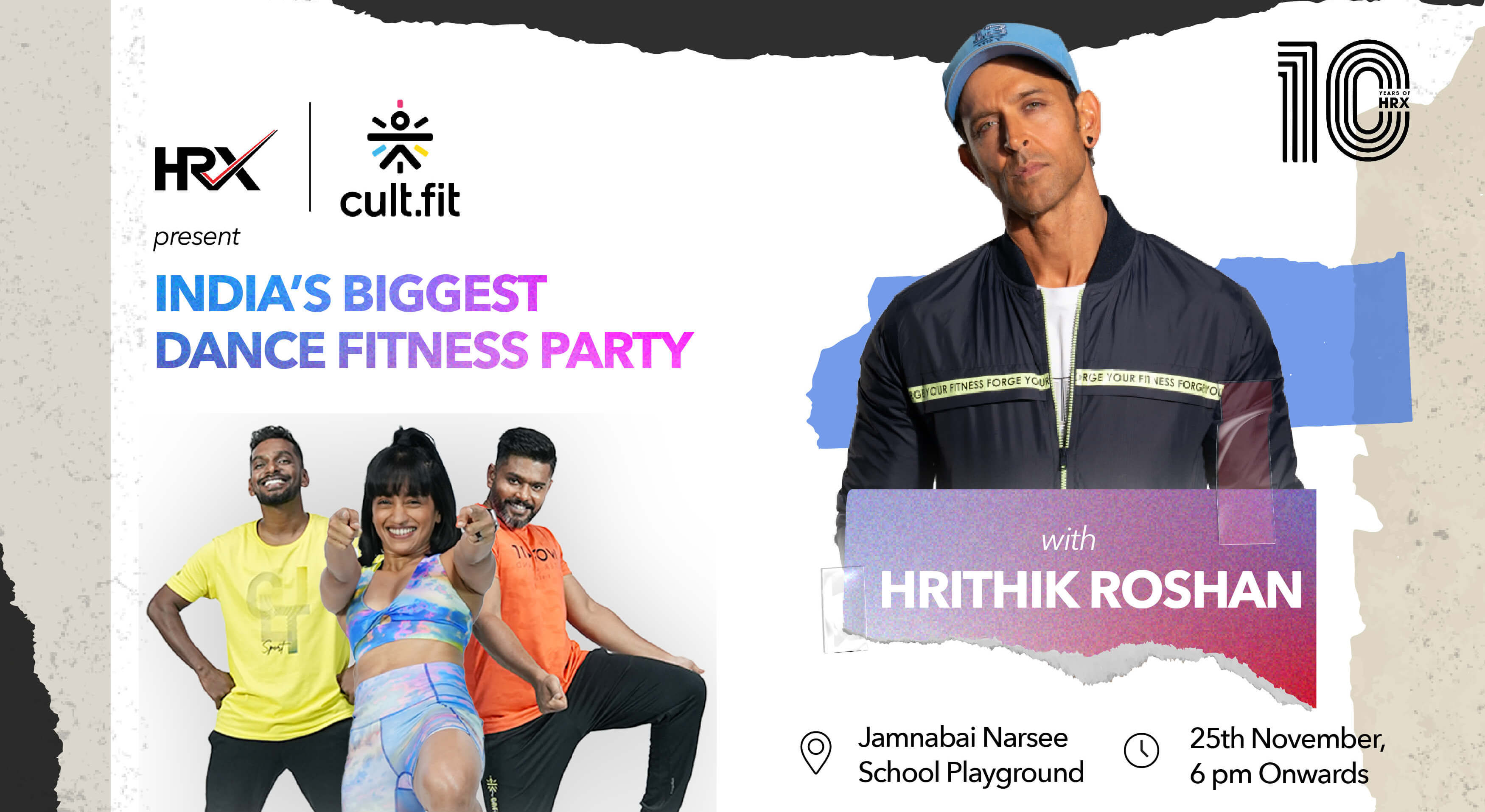 HRX & CULT.FIT Dance Fitness Party with Hrithik Roshan