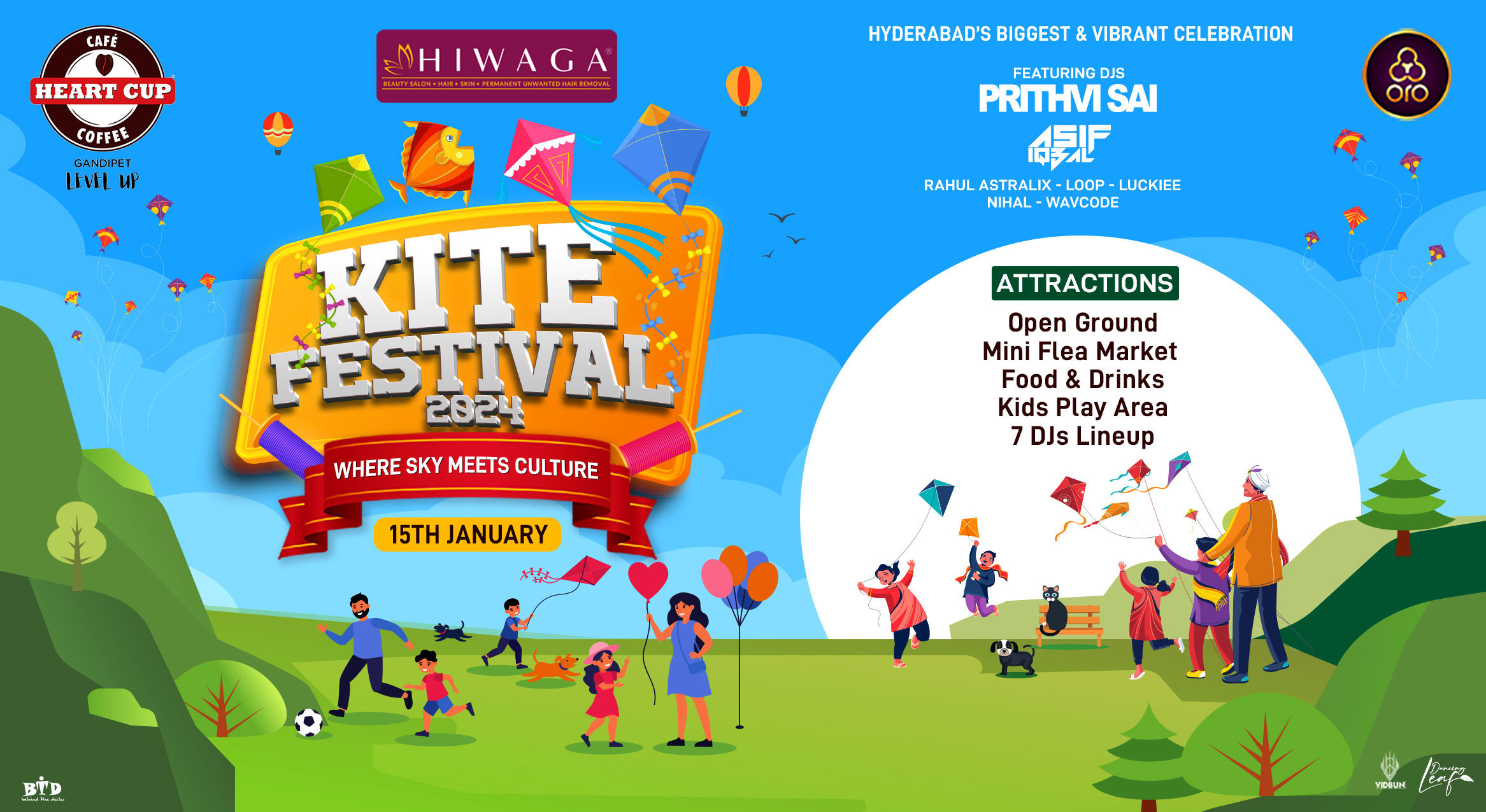 KITE FESTIVAL 2024 at Heart Cup, Gandipet