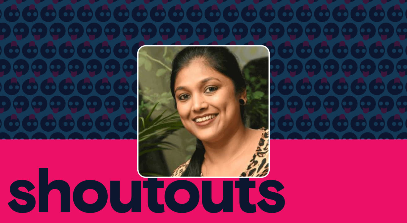 Request a shoutout by Shalini Sathyanarayan