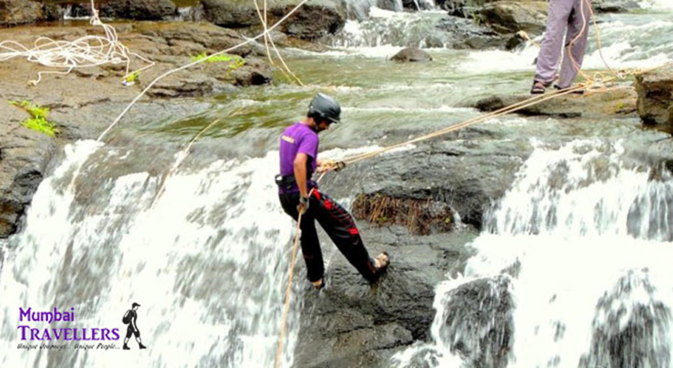 Bekare Waterfall Rappelling at Bhivpuri