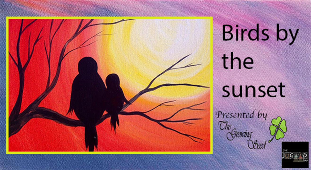 Finger Painting Workshop- Birds by the Sunset