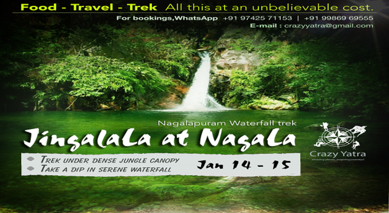 Book Tickets To Jingalala At Nagalapuram A Waterfall Trek