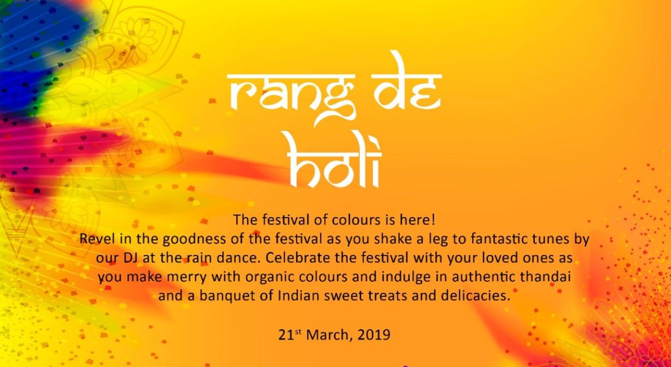 Rang De Holi