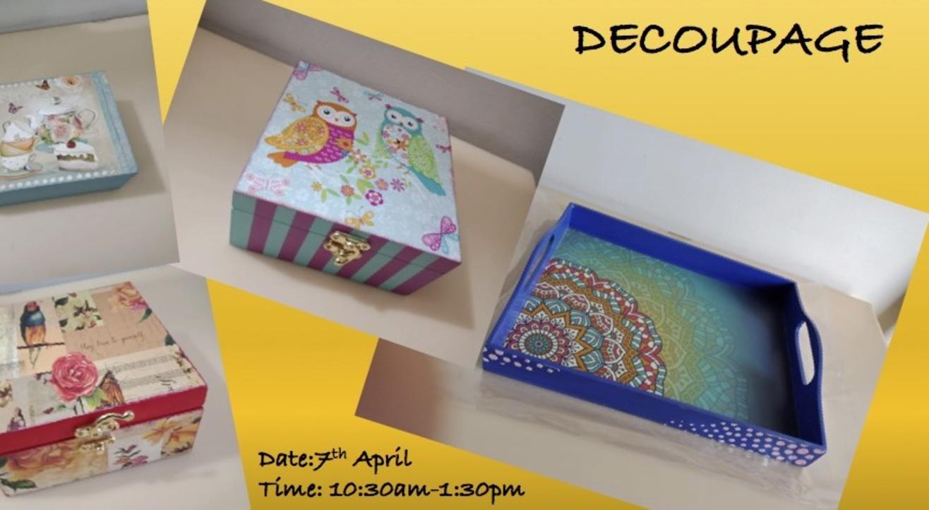 Decoupage Workshop -ART BUZZAAR 2019