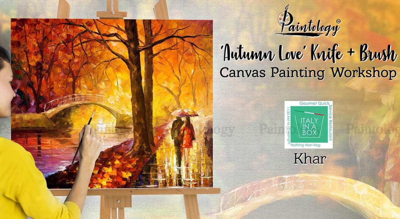 'Autumn Love' Knife + Brush Canvas Painting Workshop