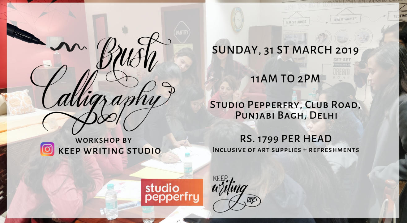 Brush Calligraphy Workshop- Punjabi Bagh 