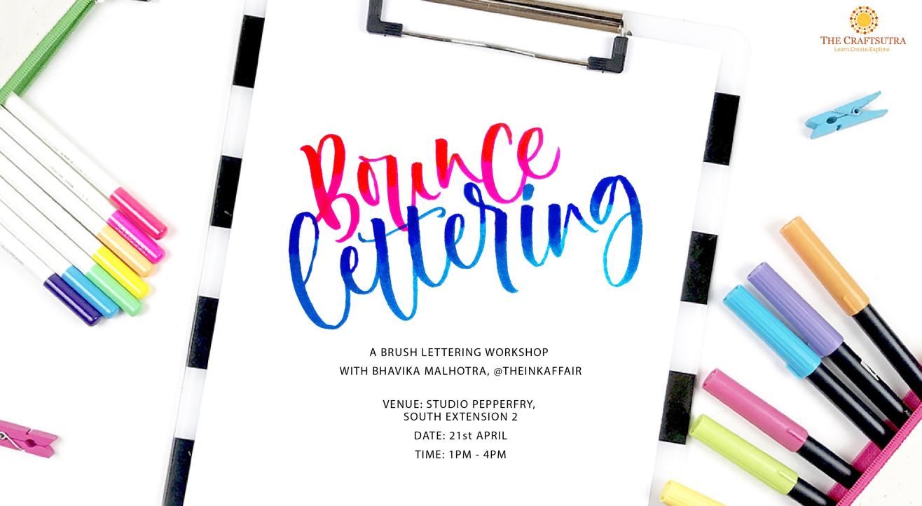 Bounce Brush Lettering Workshop