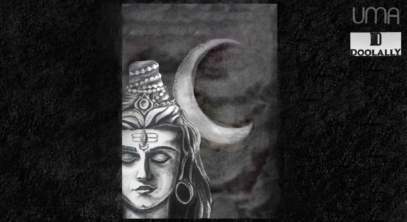 Charcoal Painting Art Workshop: Shiva in Moonlight