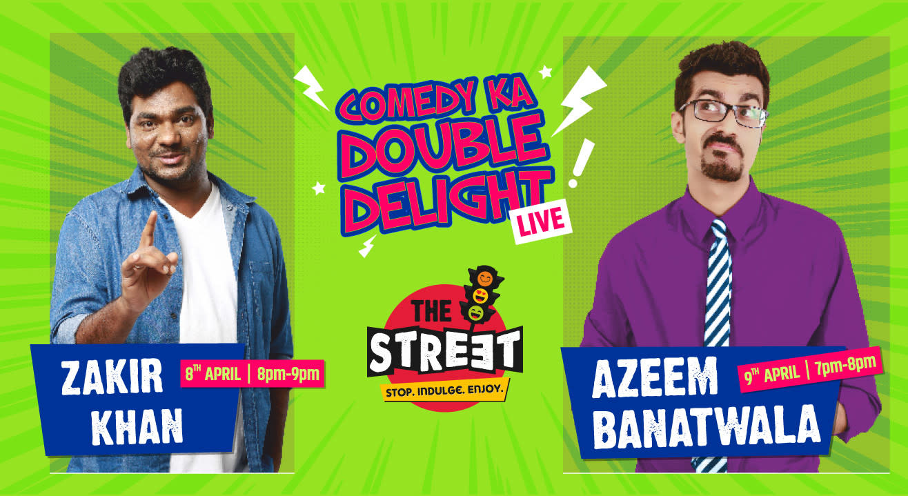 Zakir Khan And Azeem Banatwalla At The Street