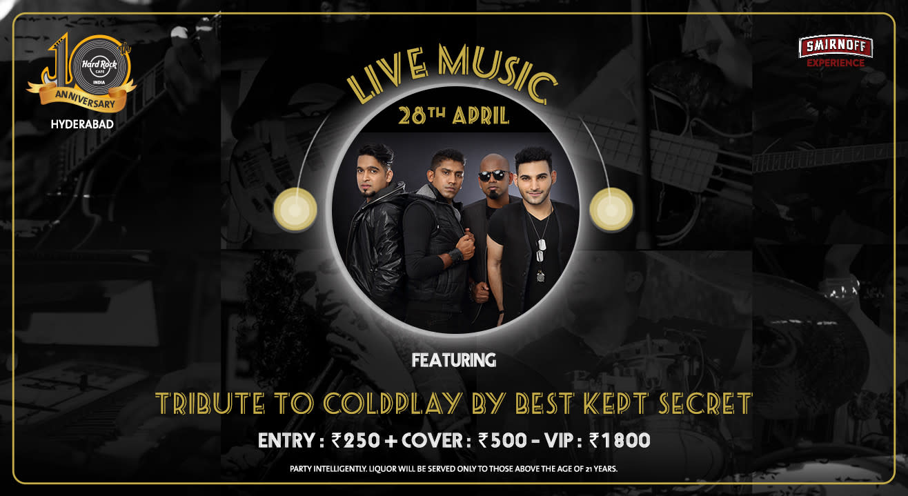 Tribute To Coldplay By Best Kept Secret - Live Music!