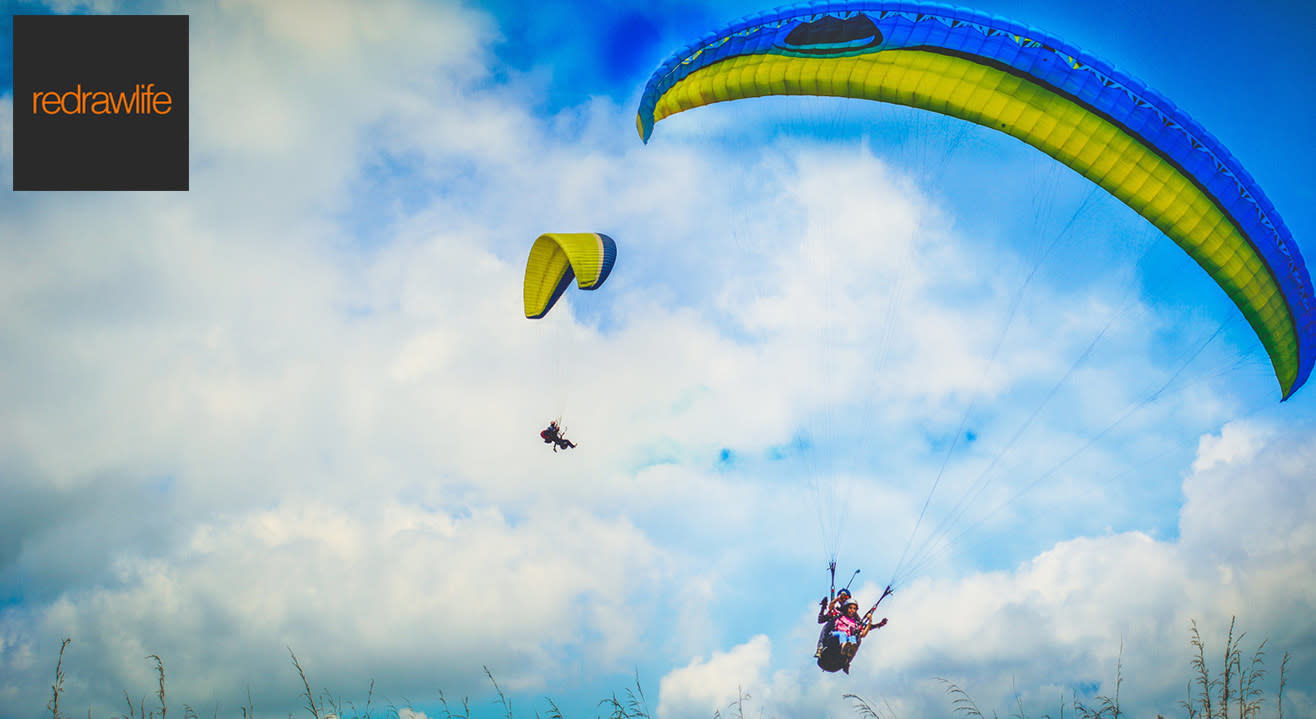 Tandem Paragliding At Vagamon