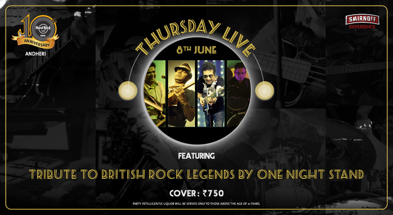 Tribute to British Rock Legends by One Night Stand - Thursday Live!