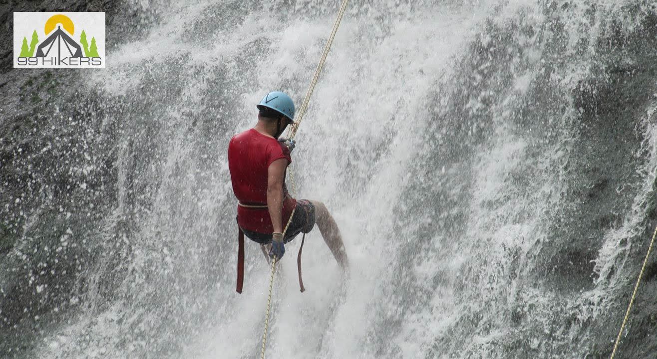 Waterfall Rappelling At Diksal