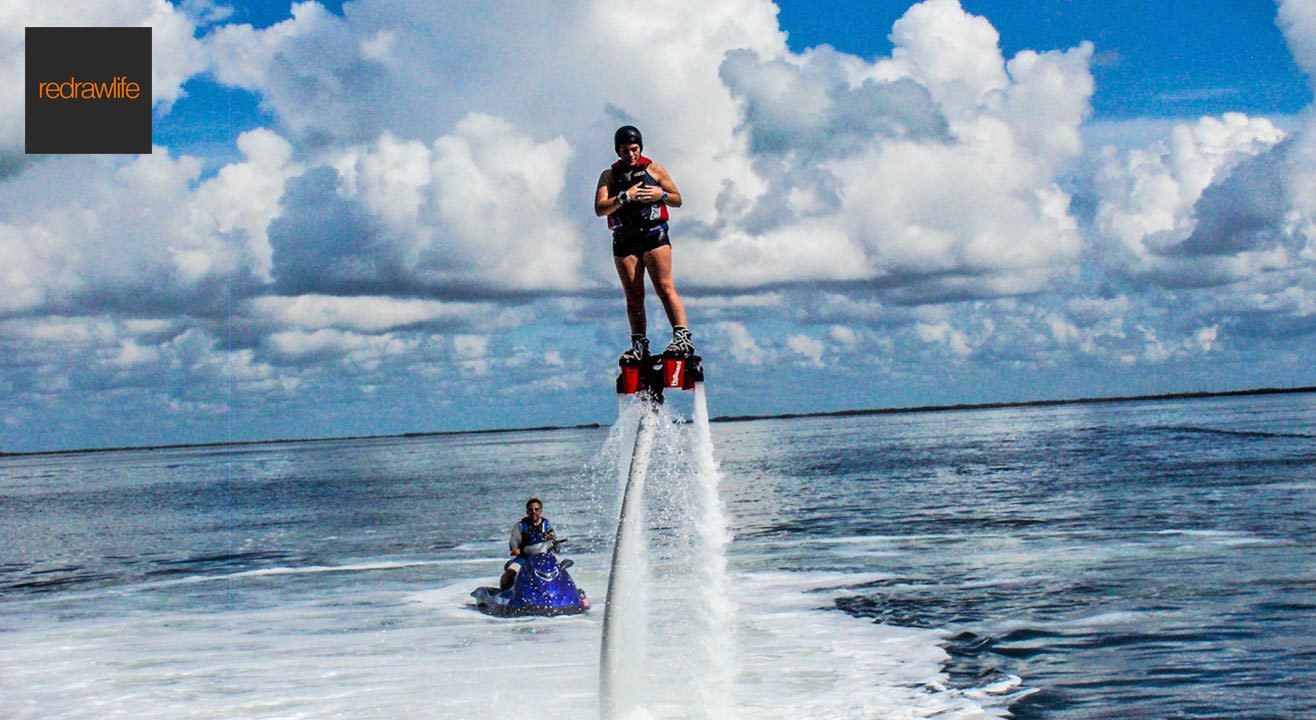 Extreme Adventure: Fly-boarding At Goa!