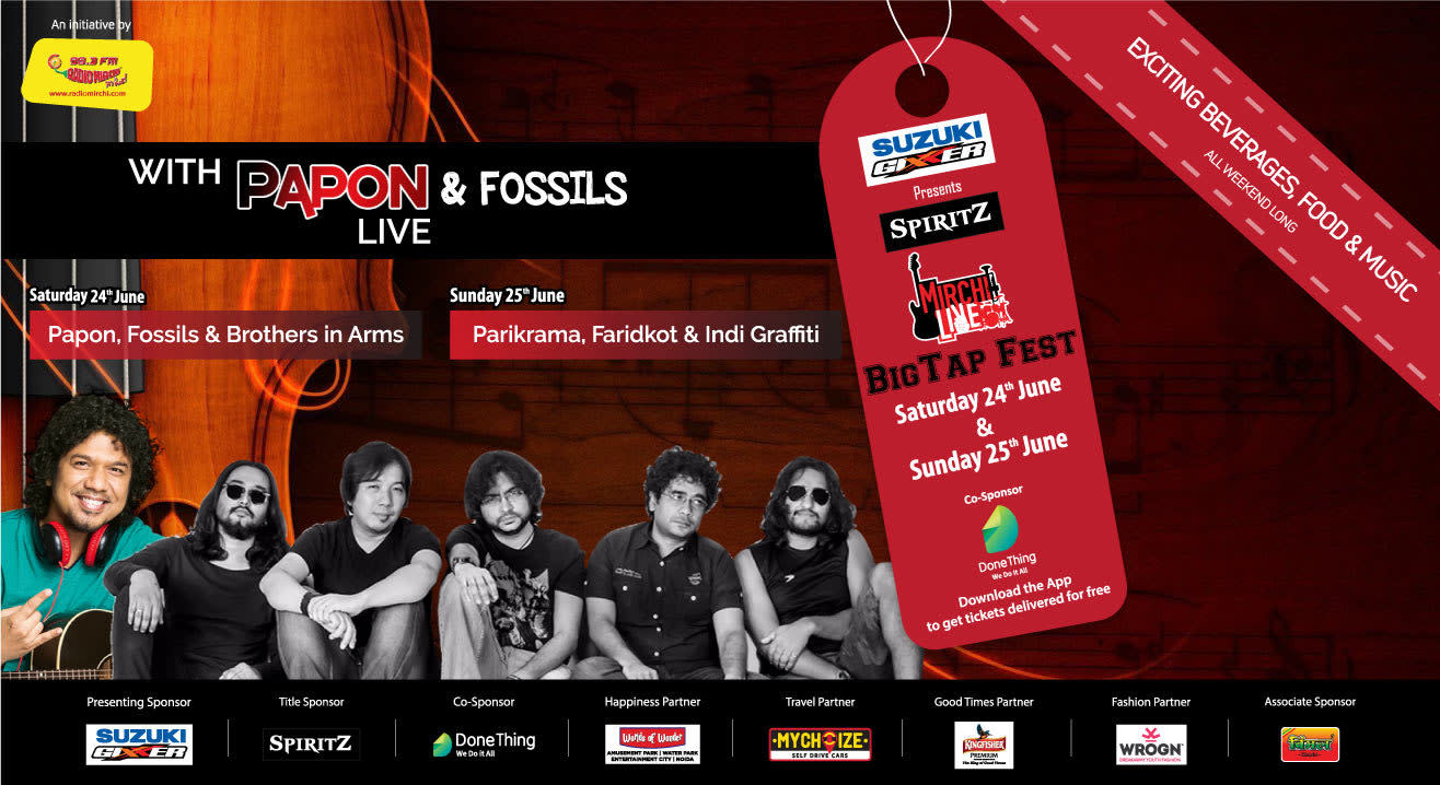 Spiritz Mirchi Live Big Tap Fest ft. Papon, Fossils, Parikrama & Faridkot