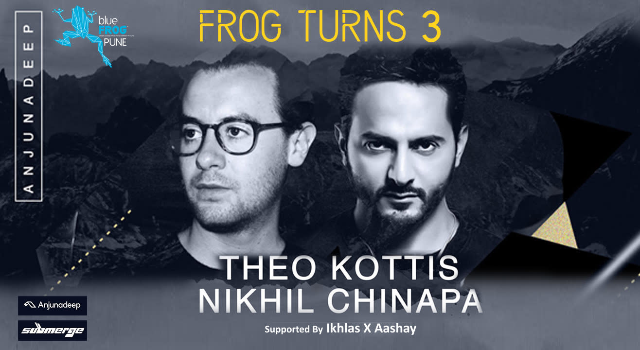 Frog Turns 3! Theo Kottis and Nikhil Chinapa at blueFROG Pune