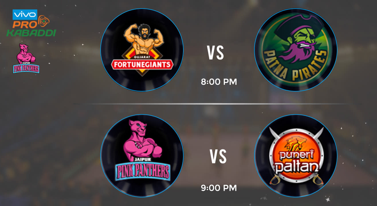 Pro Kabaddi Tickets - Gujarat Fortunegiants vs Patna Pirates & Jaipur Pink Panthers vs Puneri Paltan