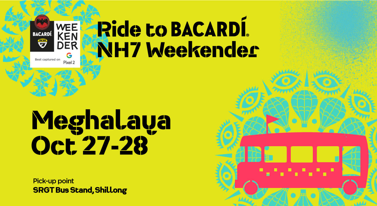 Ride to Bacardi NH7 Weekender Meghalaya