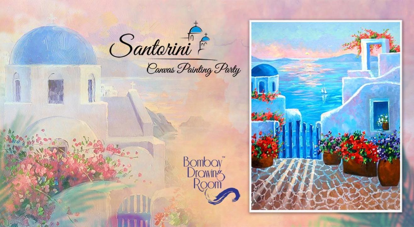 Santorini - Canvas Painting Party