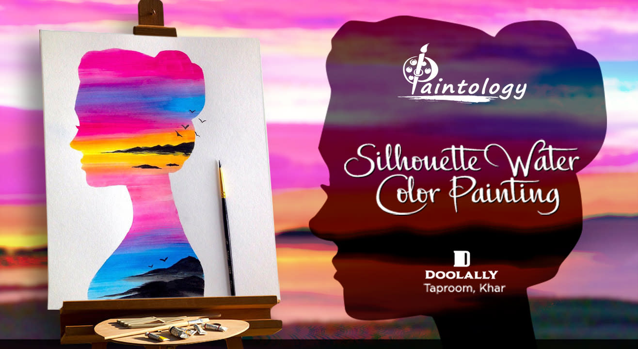 Silhouette Water Color Painting Party