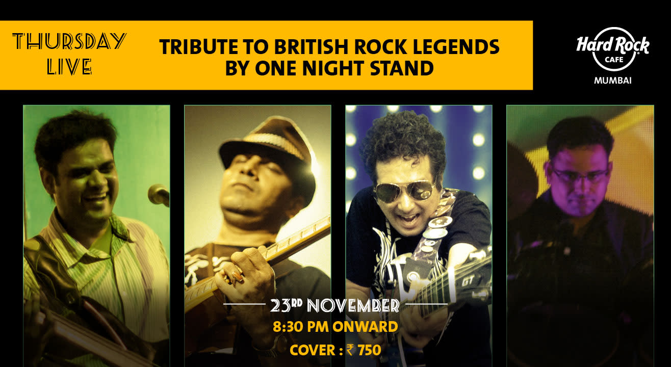 Tribute to British Rock Legends by One Night Stand - Thursday Live!