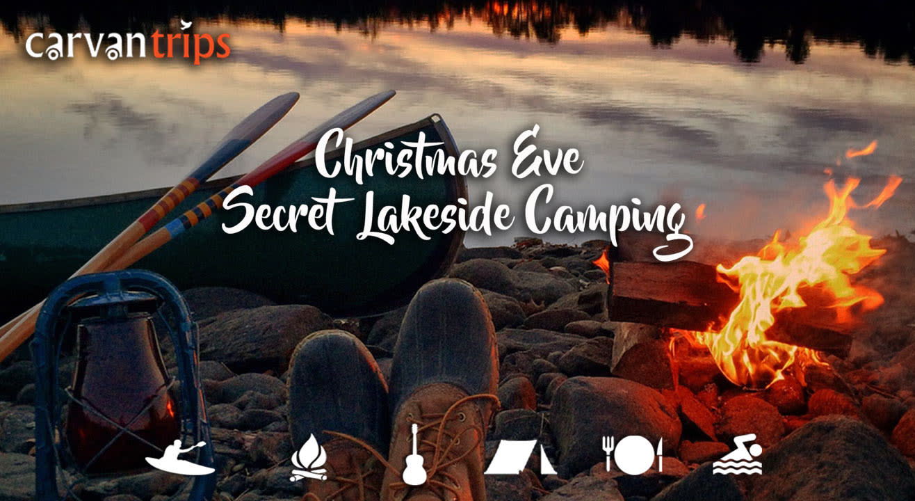 Secret Lakeside Camping on Christmas Eve