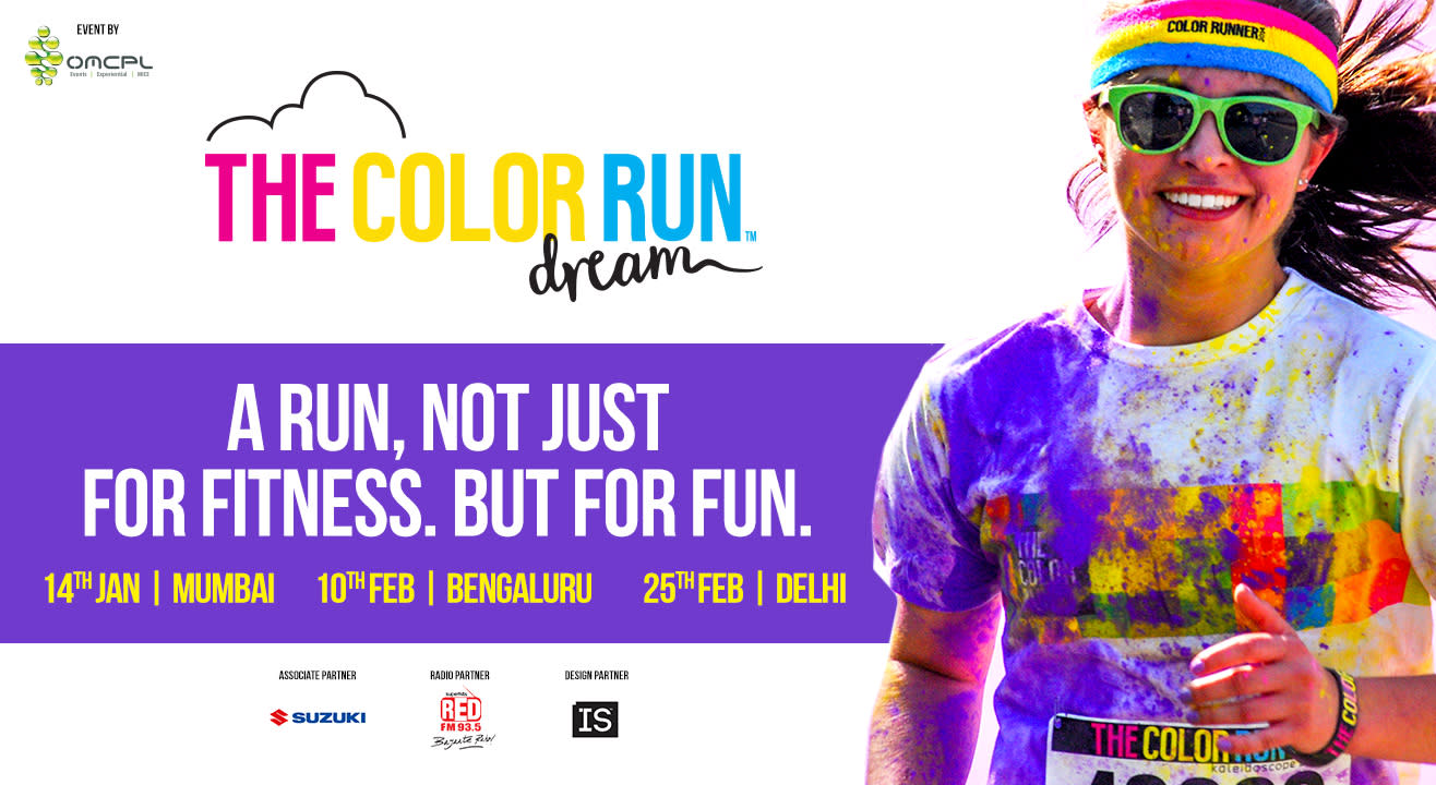 The Happiest 5k on the Planet - Color Run - comes to Mumbai, Delhi, Bangalore!