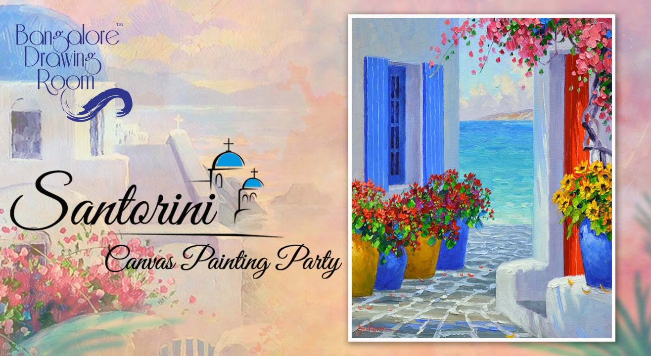 Shimmering Santorini - Painting Party